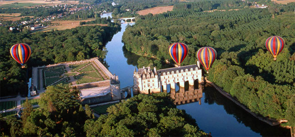 O Val de Loire é um importante destino turístico na França (foto www.franceballons.com)